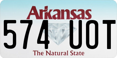 AR license plate 574UOT