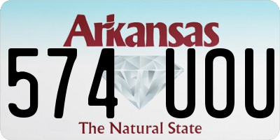 AR license plate 574UOU