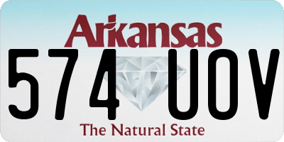 AR license plate 574UOV