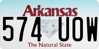 AR license plate 574UOW