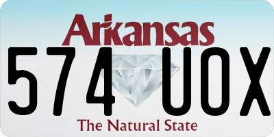 AR license plate 574UOX
