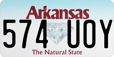 AR license plate 574UOY