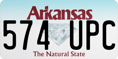AR license plate 574UPC