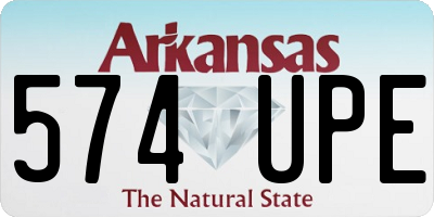 AR license plate 574UPE