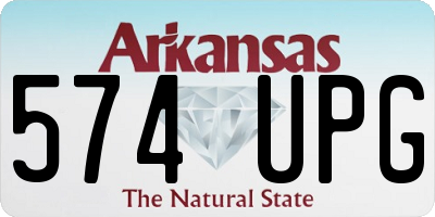 AR license plate 574UPG