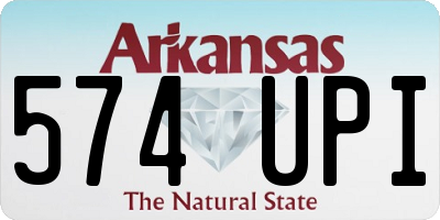 AR license plate 574UPI