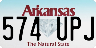 AR license plate 574UPJ