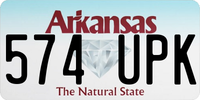AR license plate 574UPK