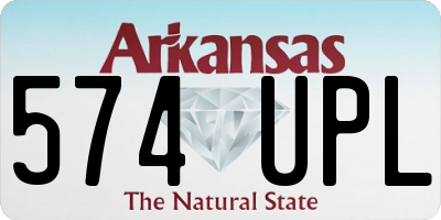 AR license plate 574UPL