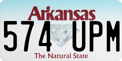 AR license plate 574UPM