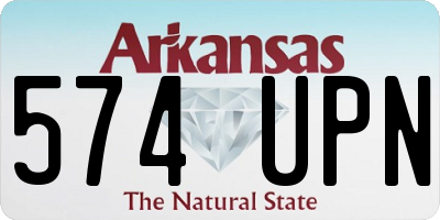 AR license plate 574UPN