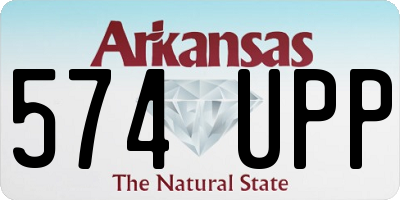 AR license plate 574UPP