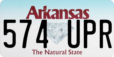 AR license plate 574UPR