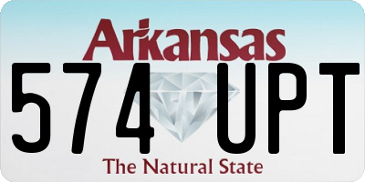 AR license plate 574UPT