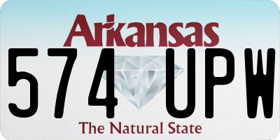 AR license plate 574UPW