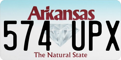 AR license plate 574UPX