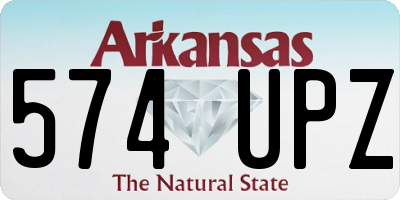 AR license plate 574UPZ