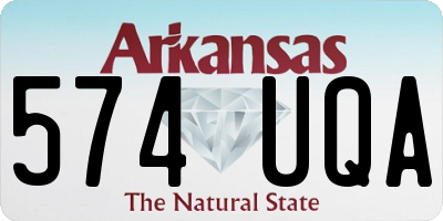 AR license plate 574UQA
