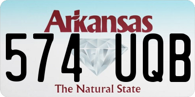 AR license plate 574UQB