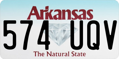 AR license plate 574UQV