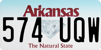 AR license plate 574UQW