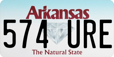 AR license plate 574URE