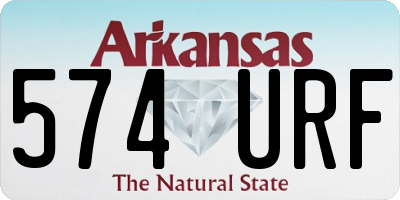 AR license plate 574URF