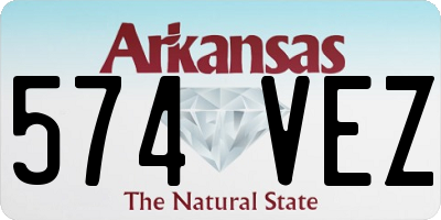AR license plate 574VEZ
