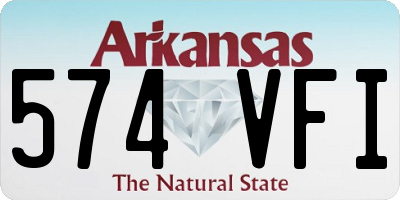 AR license plate 574VFI