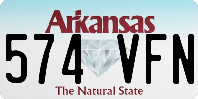 AR license plate 574VFN