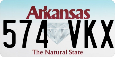 AR license plate 574VKX