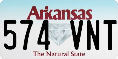 AR license plate 574VNT