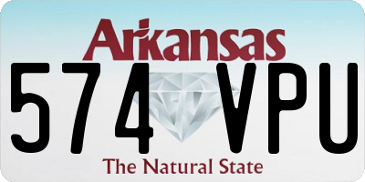 AR license plate 574VPU