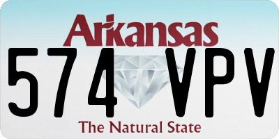 AR license plate 574VPV