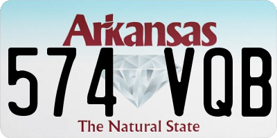 AR license plate 574VQB