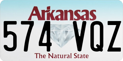 AR license plate 574VQZ
