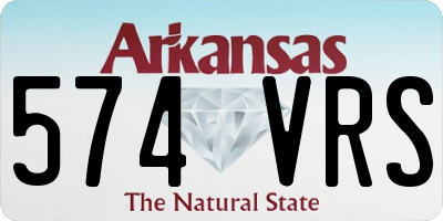 AR license plate 574VRS