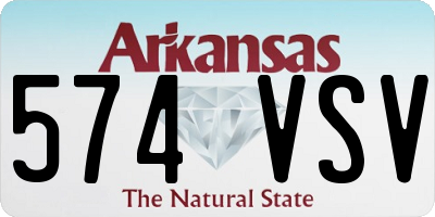 AR license plate 574VSV