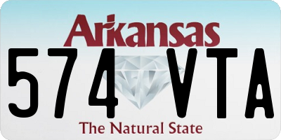 AR license plate 574VTA