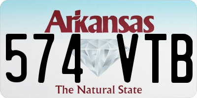 AR license plate 574VTB