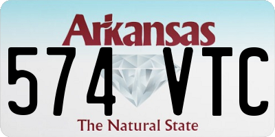 AR license plate 574VTC
