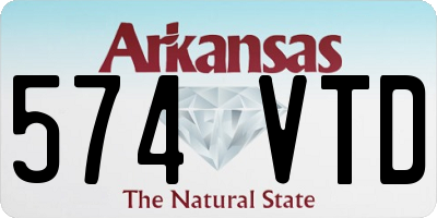 AR license plate 574VTD