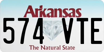 AR license plate 574VTE