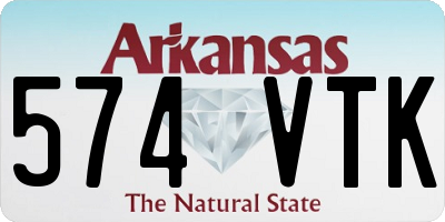 AR license plate 574VTK