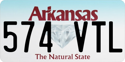 AR license plate 574VTL