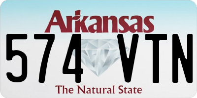 AR license plate 574VTN