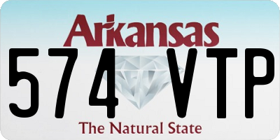 AR license plate 574VTP