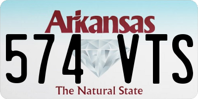 AR license plate 574VTS