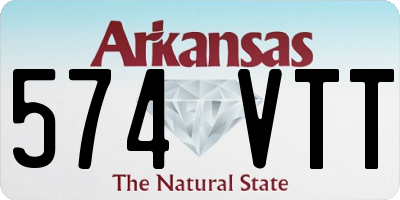 AR license plate 574VTT