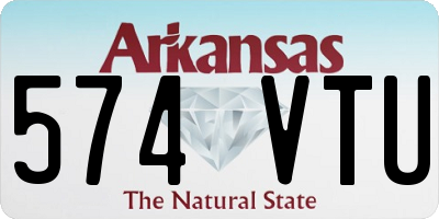 AR license plate 574VTU